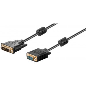 C&acirc;ble DVI-I/VGA Full HD, Dor&eacute;