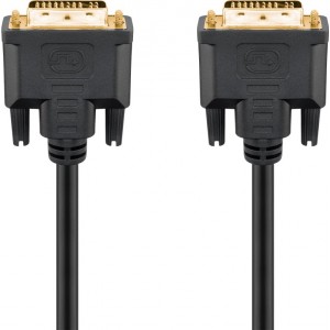 Câble DVI-I Full HD Dual Link, Doré