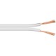 Câble de haut-parleur blanc CU