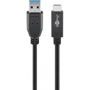 C&acirc;ble USB-C&trade;, USB 3.2 Gen 2, 3 A, 1 m, Noir